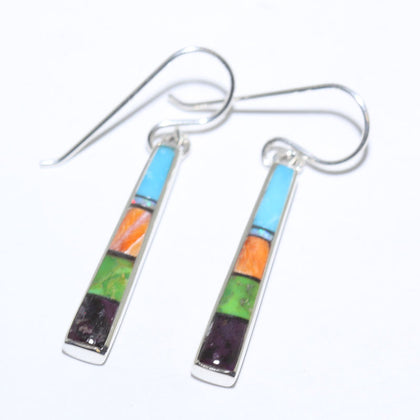 Inlay Earrings by Navajo