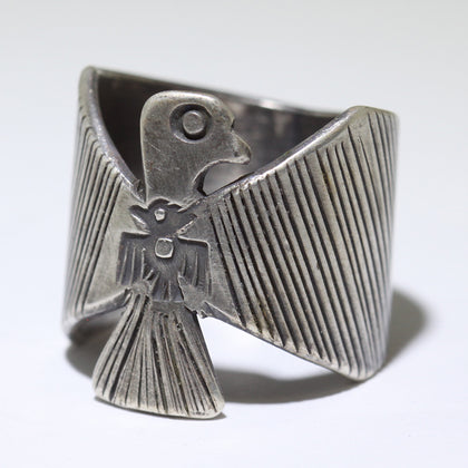 Coin Silver Ring by Falcon Trading Co.- 9.5