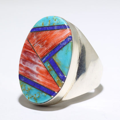 Inlay Ring by Navajo- 10.5