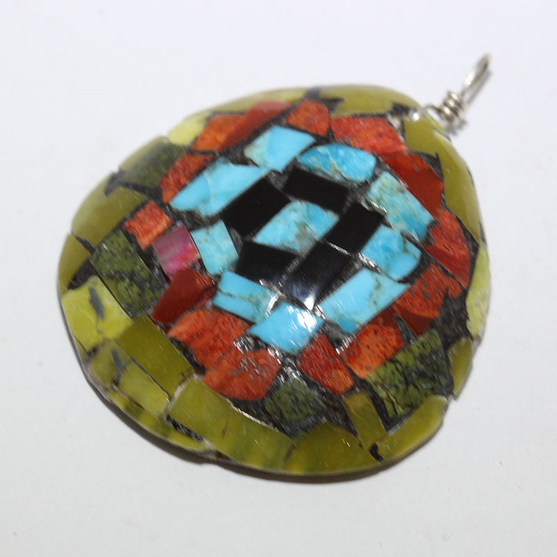 Shell Pendant by Doris Coriz – Gallup Trading