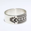 Silver Ring by Lyle Secatero- 13