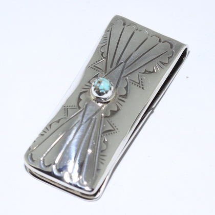 Turquoise Money Clip by Navajo