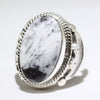 White Buffalo Ring by Navajo- 10.5