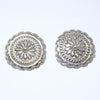 Silver Earrings by Tsosie Orville White