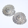 Silver Earrings by Tsosie Orville White