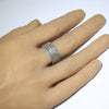 Silver Ring by Lyle Secatero- 10.5