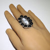 White Buffalo Ring by Navajo- 9.5