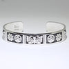 Silver Bracelet by Clifton Mowa 5-3/4"