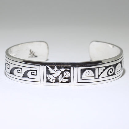 Silver Bracelet by Clifton Mowa 5-1/2