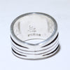 Silver Ring by Clifton Mowa- 6