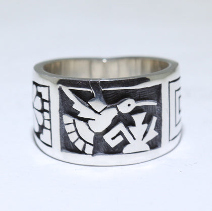 Silver Ring by Clifton Mowa- 7.5