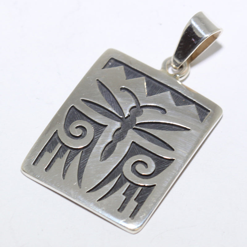 アクセサリー Ruben Saufkie Hopi Tufa Pendant hopi-overlay-pendant-by-ruben-