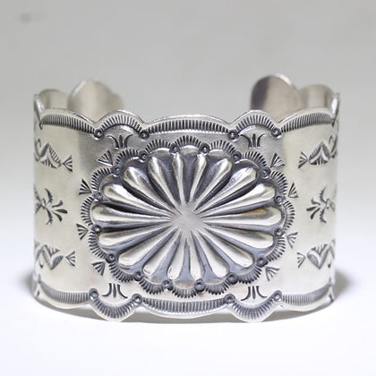 Silver Bracelet by Arnold Goodluck 5-1/4