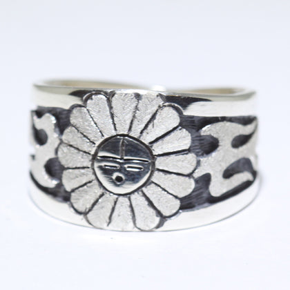 Silver Ring by Sparks Masawytewa- 9.5