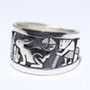 Silver Ring by Sparks Masawytewa- 7.5