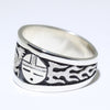 Silver Ring by Sparks Masawytewa- 9.5