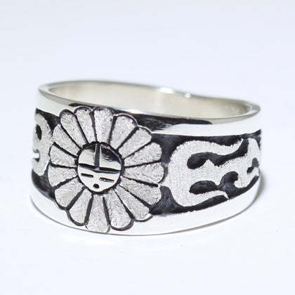 Silver Ring by Sparks Masawytewa- 11