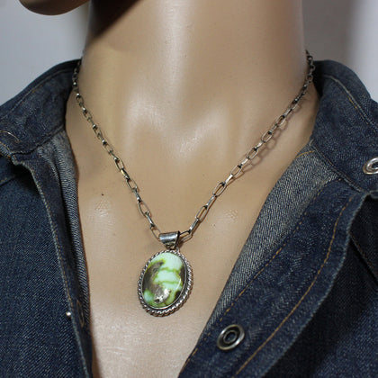 Silver Pendant by Ron Bedonie