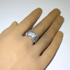 Silver Ring by Sparks Masawytewa- 11