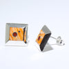 Inlay Earrings by Veronica Benally