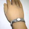 White Buffalo Bracelet by Arnold Goodluck 5-3/4"