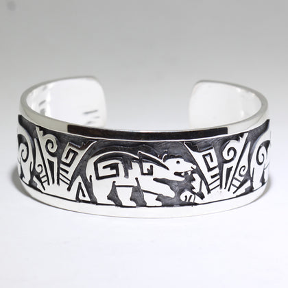 Silver Bracelet by Pat Tewawina 5-3/4