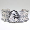 White Buffalo Bracelet by Arnold Goodluck 5-1/2"