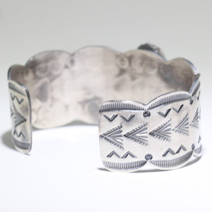 Silver Bracelet by Arnold Goodluck 5-1/2