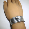 White Buffalo Bracelet by Arnold Goodluck 5-1/2"