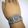 Silver Bracelet by Thomas Jim- 5-1/2"