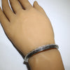 Silver Bracelet by Lyle Secatero 5-3/4"