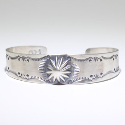 Silver Bracelet by Arnold Goodluck 5-3/4