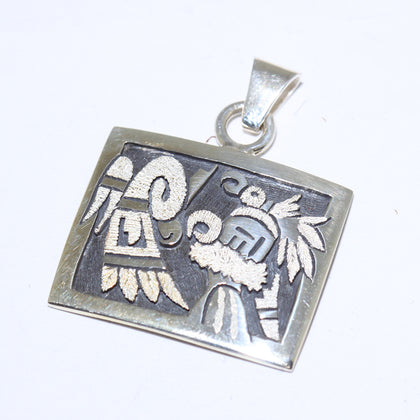 Silver Pendant by Sparks Masawytewa