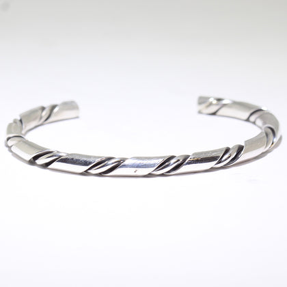 Silver Bracelet by Navajo 5-1/2