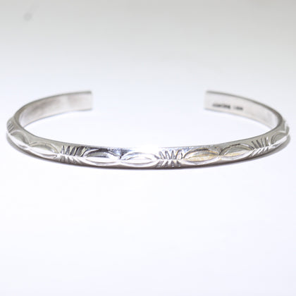 Silver Bracelet by Navajo 5-1/4