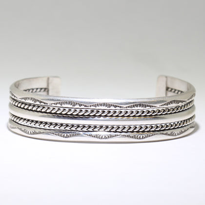 Silver Bracelet by Navajo 5-3/4