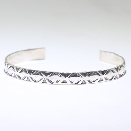 Silver Bracelet by Navajo 5-1/4