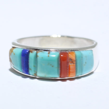 Inlay Ring by Veronica Benally- 7.5