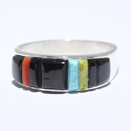 Inlay Ring by Veronica Benally- 8.5