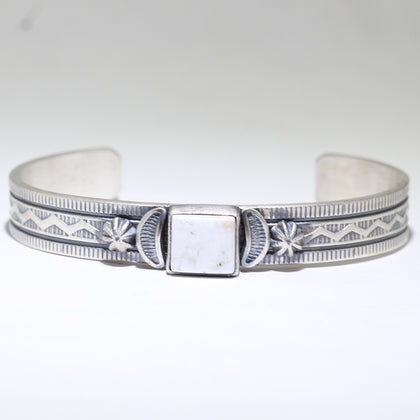 White Buffalo Bracelet by Navajo 5-3/4