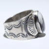 White Buffalo Ring by Arnold Goodluck- 9