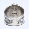 White Buffalo Ring by Arnold Goodluck- 9
