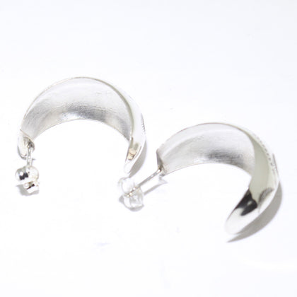 Silver Earrings by Navajo