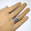White Buffalo Ring by Arnold Goodluck- 9