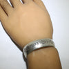 Silver Bracelet by Norbert Peshlakai 5-1/2"