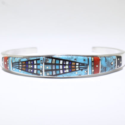 Inlay Bracelet by Erwin Tsosie 5-3/4