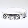 Silver Bracelet by Clifton Mowa 5-3/4"