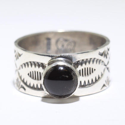 Onyx Ring by Arnold Goodluck- 10.5