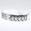 Silver Bracelet by Clifton Mowa 5-3/4"