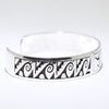 Silver Bracelet by Clifton Mowa 5-3/4"